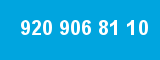 920 906 81 10 920 906 81 10